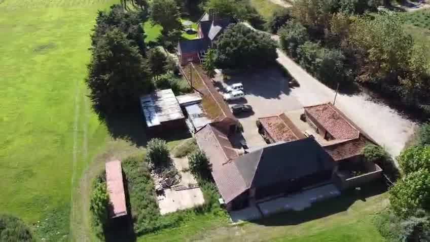Aerial estate and outbuilding survey